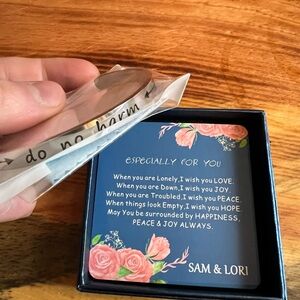 Sam & Lori Bracelet “Do no harm but take no shit”